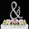 Vintage ~ Silver Plated Individual Crystal Bridal Wedding Cake Toppers