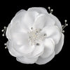 Flower Bridal Wedding Hair Clip w/ Freshwater & Rhinestone Accent Bridal Wedding Hair Clip 12
