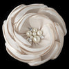 Rum Pink Flower Bridal Wedding Hair Clip w/ Pearl Rhinestone Center Bridal Wedding Hair Clip 14207