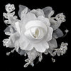 Rhinestone, Crystal, Lace, Satin & Organza Flower Bridal Wedding Hair Clip 2705