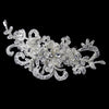 Rhinestone, Crystal & Lace Accent Bridal Wedding Hair Clip 2718