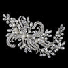 Silver Diamond White Pearl & Rhinestone Bridal Wedding Hair Vine Bridal Wedding Hair Clip