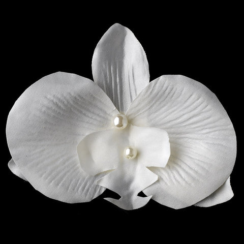 Ivory Pearls and Soft Petals Bridal Wedding Hair Clip 437 or Bridal Wedding Hair Clip Bridal Wedding Brooch