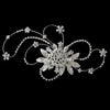 * Vintage Crystal Swirl Bridal Wedding Headpiece Bridal Wedding Hair Clip 457 Silver