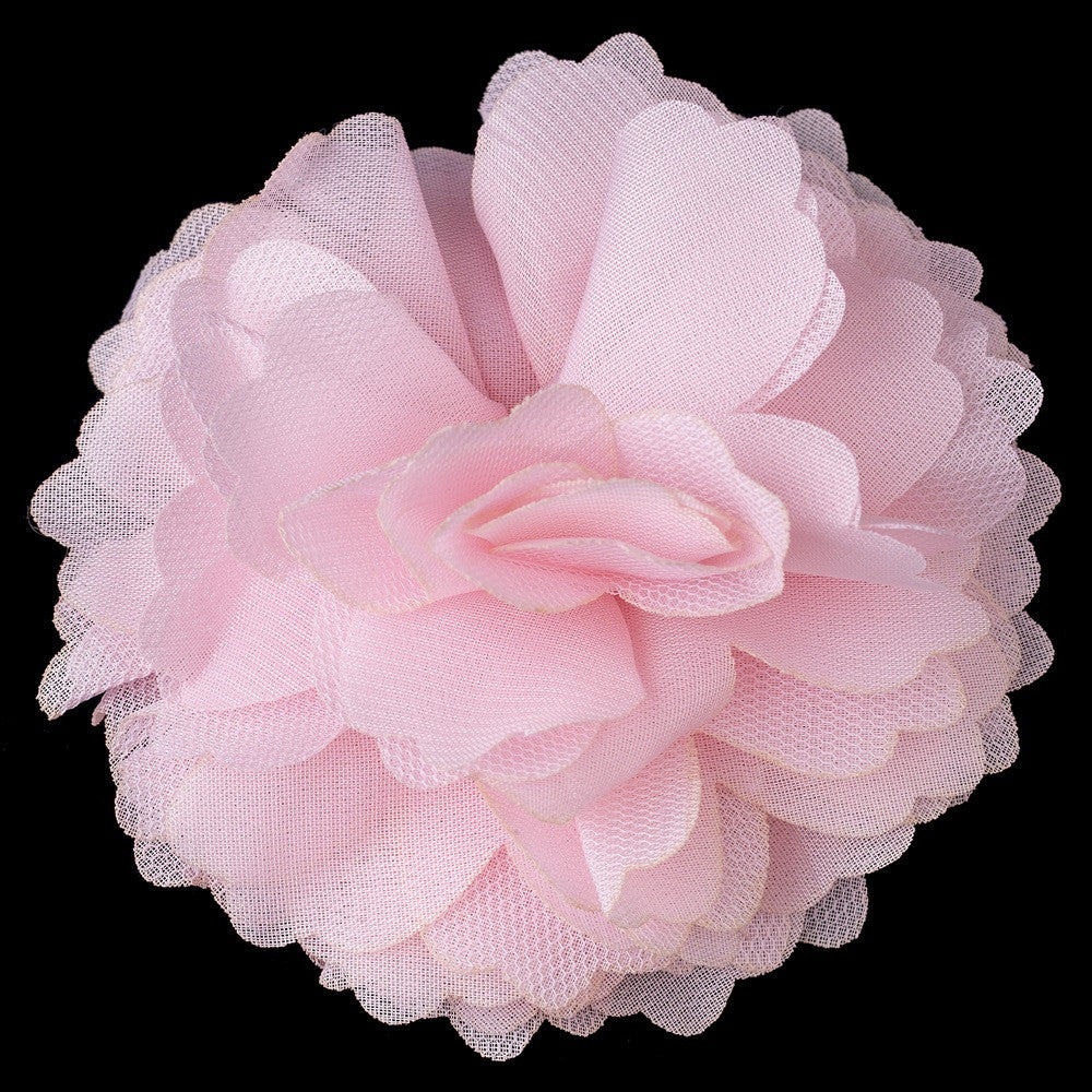 * Dainty Pink Floral Bridal Wedding Hair Clip with Additional Bridal Wedding Brooch Pin 9943