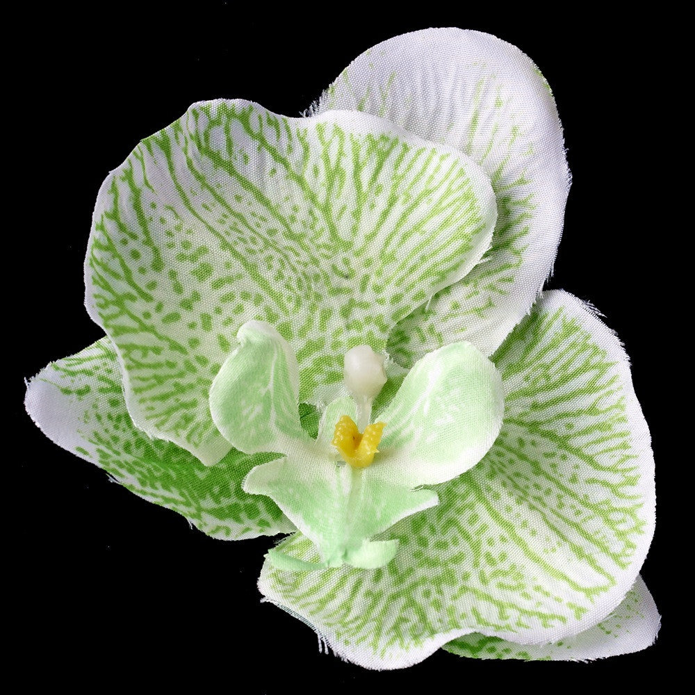 Green Orchid Bridal Wedding Hair Flower Bridal Wedding Hair Clip 9945