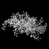 Diamond White Pearl, Rhinestone & Swarovski Crystal Bead Floral Vine Bridal Wedding Hair Comb 4426