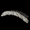Stunning Pearl & Swarovski Crystal Bridal Wedding Hair Comb 7005