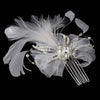 Vintage Feather Bridal Wedding Hair Accent Bridal Wedding Hair Comb 7812 or Bridal Wedding Hair Clip/Bridal Wedding Brooch 7812