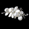 * Classic Floral Swarovski Crystal Bridal Wedding Hair Comb 8244