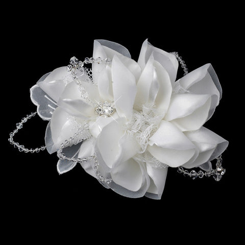 * Intricate Bridal Wedding Hair Comb with Laces of Crystals 9645