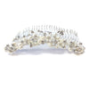 Silver Bridal Wedding Hair Bridal Wedding Tiara Bridal Wedding Hair Comb with Pearls & Rhinestones