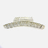 Gold Bridal Wedding Hair Comb with Rhinestones & Swarovski Crystal Beads