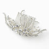 Silver Clear Vine Rhinestone Bridal Wedding Hair Comb