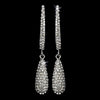 Earring 1026 Silver Clear