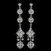 Earring 1029 Silver Clear