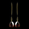 Earring 1030 Gold Red