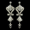 Stunning Crystal Chandelier Bridal Wedding Earrings E 1031