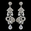 Silver Clear Earring Set 1062