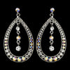 Silver Clear AB Earring Set 1331
