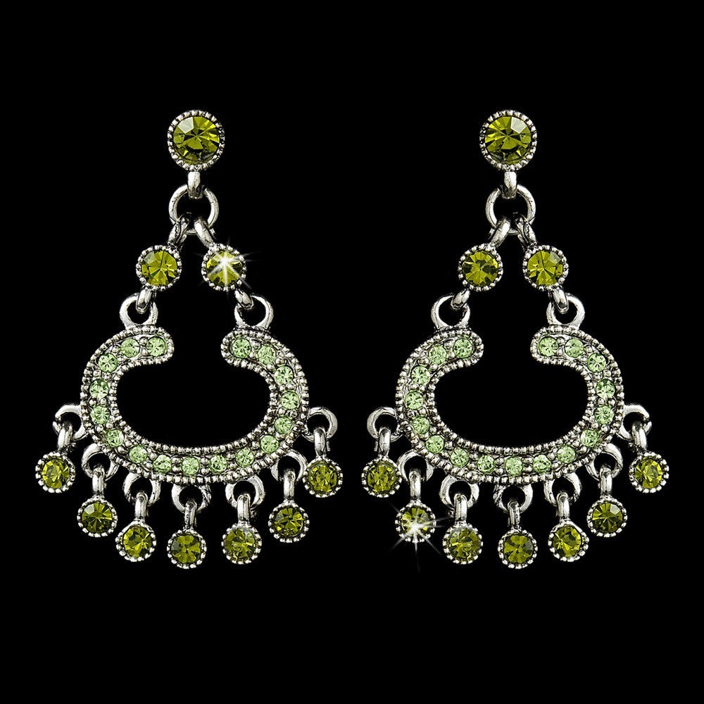 Earring 20377 Silver Olive