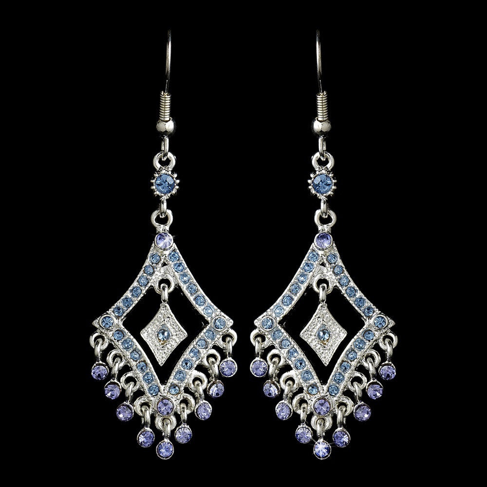 Earring 20381 Silver Light Blue