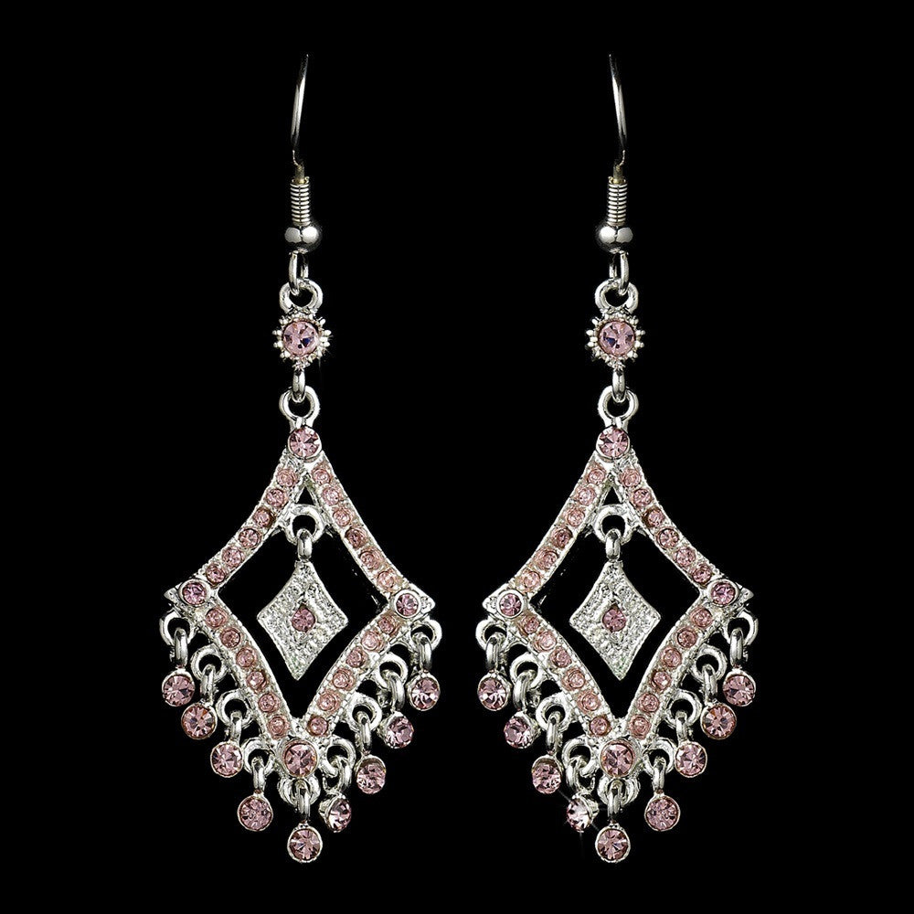 Earring 20381 Silver Pink