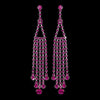 * Perfect Charming Fuchsia Dangling Rows Earring 20426