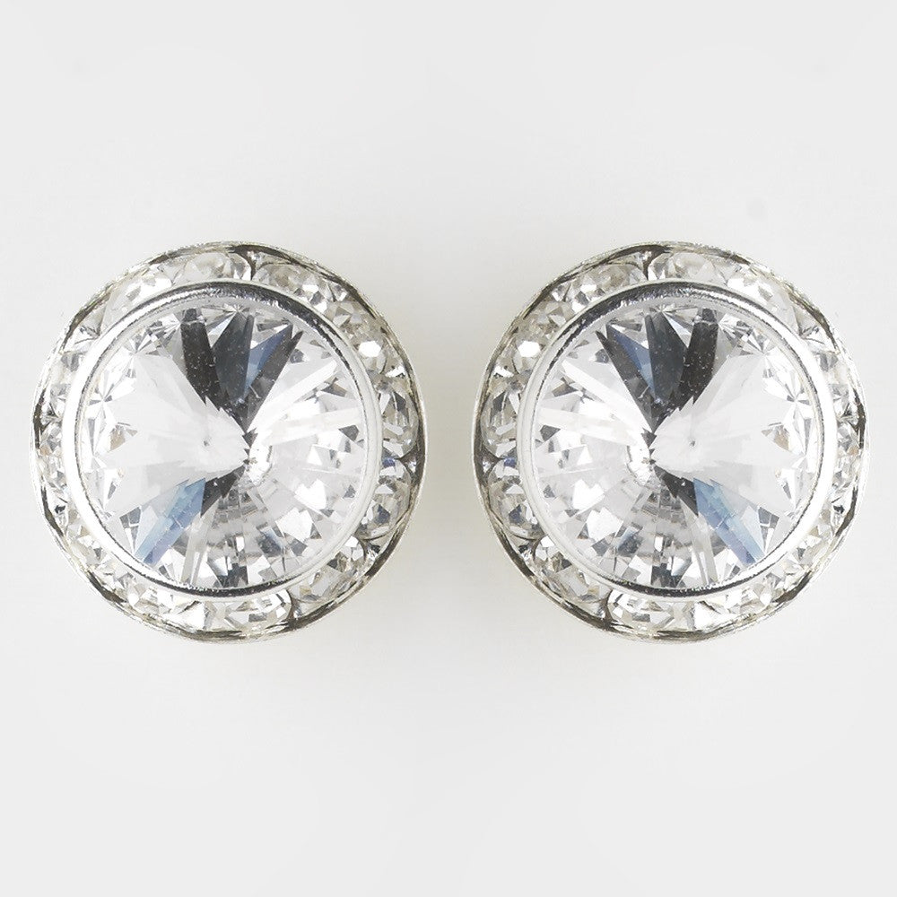 Silver Clear Rhondelle Earring Set 23017