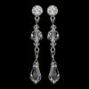 Earring 465 Silver Clear