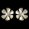 Silver White Pearl Flower Bridal Wedding Jewelry Set 4838