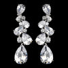 Sparkling Antique Silver Clear & CZ Earring 5882