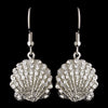 Silver Clear Sea Shell Earring Set 7800