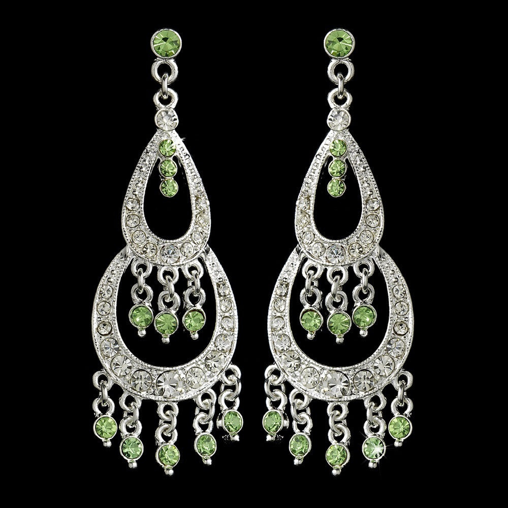 * Earring 804 Silver Green