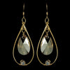 * Earring 8132 Gold Light Brown