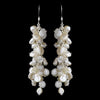 Beautiful Cluster Keshi Pearl Bridal Wedding Earrings E 8195