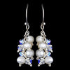 Silver Ivory Pearl & Swarovski Crystal Bridal Wedding Jewelry Set 8249