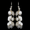 Freshwater Pearl & Swarovski Crystal Chandelier Bridal Wedding Earrings E 8250