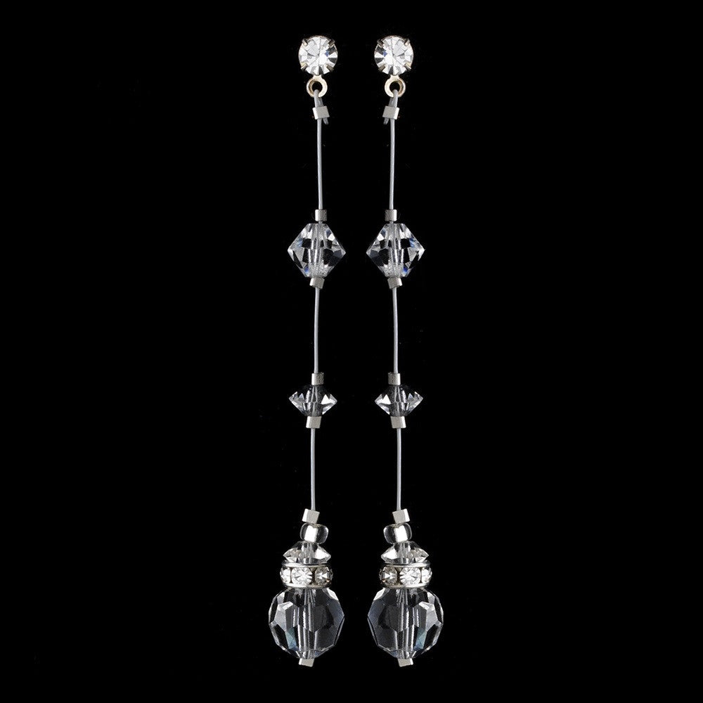 Earring 8356 Silver Clear