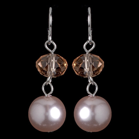 Dangling Swarovski Crystal & Faux Pearl Earring 8362