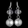 Dangling Swarovski Crystal & Faux Pearl Earring 8362