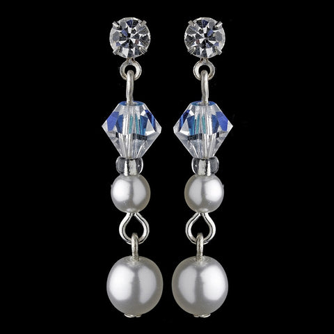 Pearl Bridal Wedding Earrings 8365