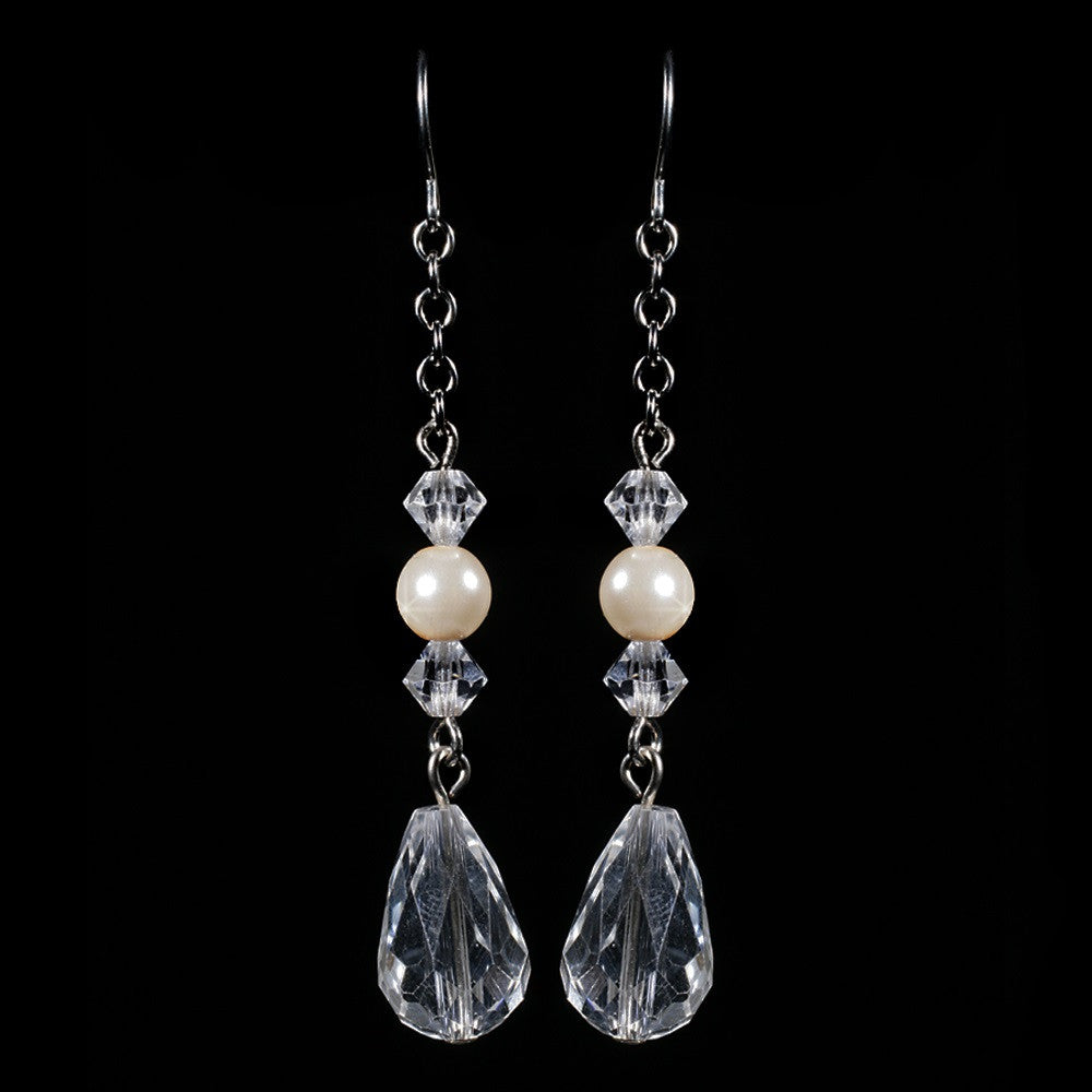 Earring 8439 Silver Ivory