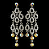 Silver Clear AB Earring Set 8488