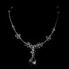 Silver Clear Swarovski Crystal Bead Bridal Wedding Necklace 6710