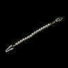 2" Silver Fish Hook Extender 4mm White Pearl 3181