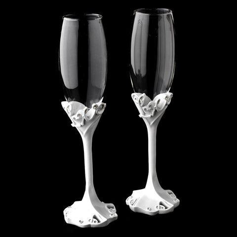 Charming Love Wedding Toasting Champagne Flutes 428