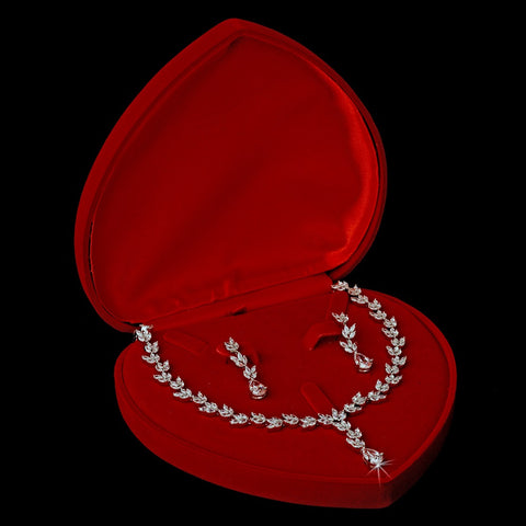 Red Velvet Heart Jewelry Box