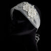 Ivory Floral Lace Tulle Ribbon Bridal Wedding Headband/Belt Belt 002