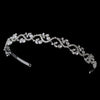 Silver Clear Floral Vine Band Headpiece 11453